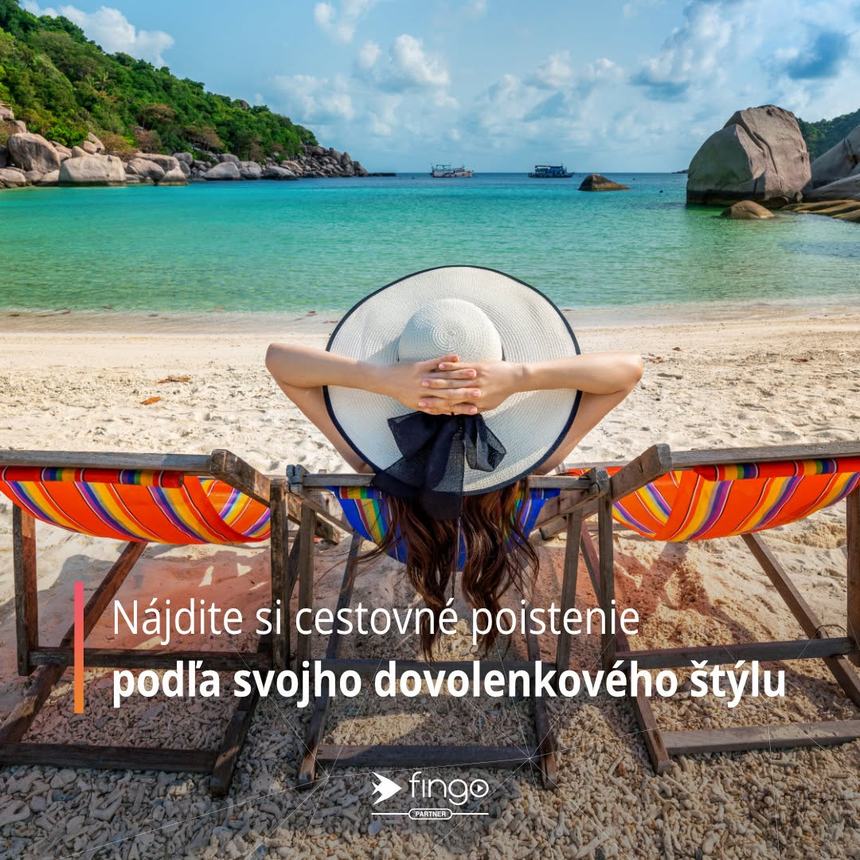 Nájdite si cestovné poistenie podľa svojho dovolenkového štýlu – porovnanie a online uzatvorenie cez FinGo.