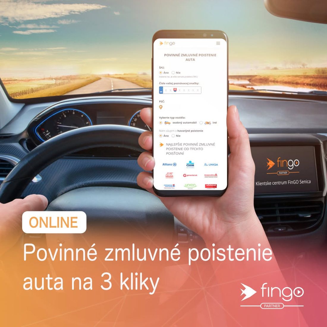 Povinné zmluvné poistenie auta online na 3 kliky – FinGo Senica